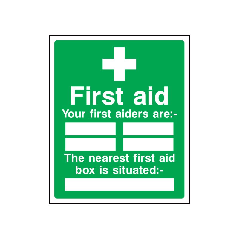 your-first-aiders-are-the-nearest-first-aid-box-is-situated-sign