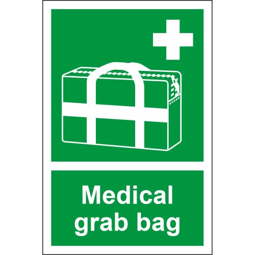 Medical grab bag sign, ISO 7010, E27