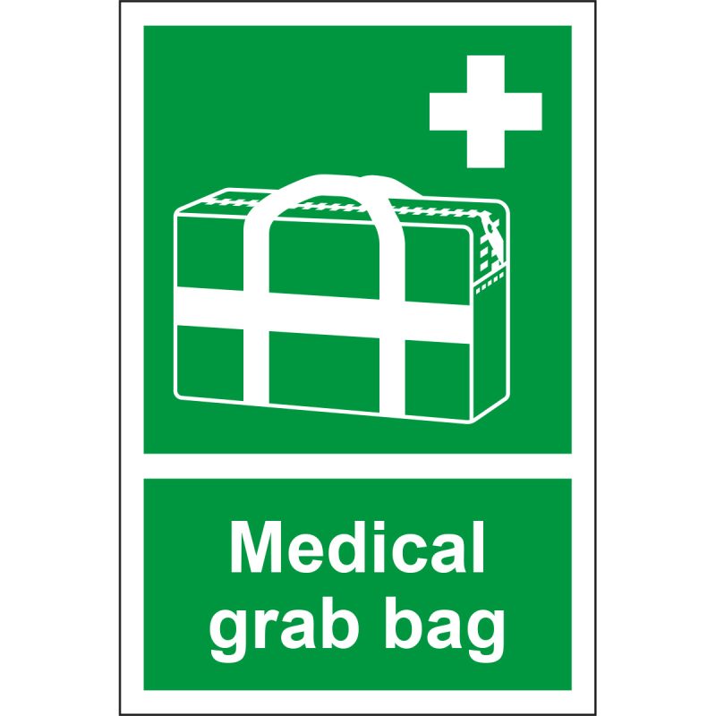 Medical grab bag sign, ISO 7010, E27